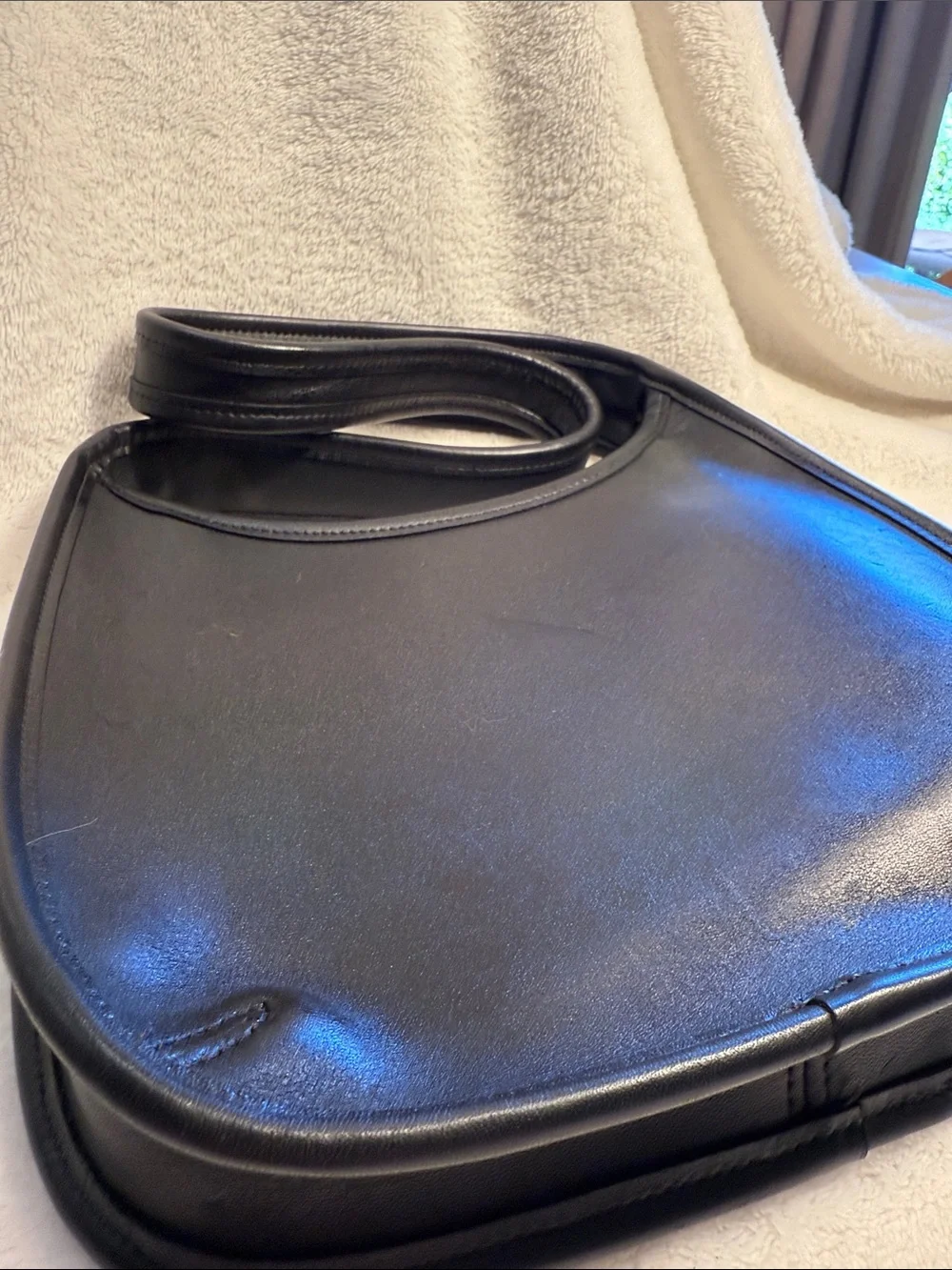 Vintage Coach Ergo 9020 Black Leather Shoulder Bag - Picture 13 of 13